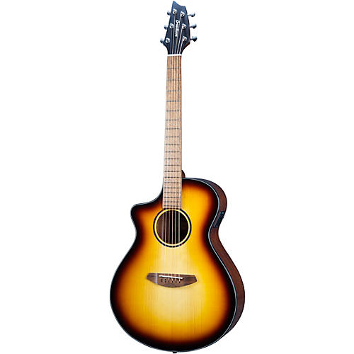 Breedlove Discovery Spruce-Mahogany Left-Handed Concert Acoustic-Electric Guitar Edge Burst - musicians--Friend