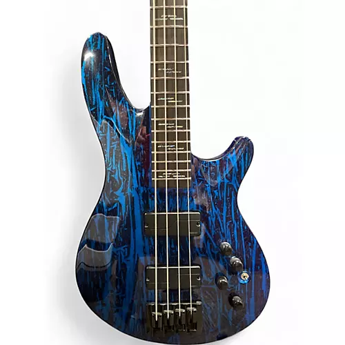 Used Schecter Guitar Research C4 4 String cobalt blue Electric Bass Guitar cobalt blue - musicians--Friend