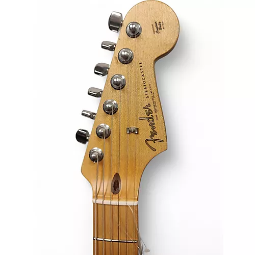 Used Fender custom shop pro stratocaster Black Solid Body Electric Guitar Black - musicians--Friend