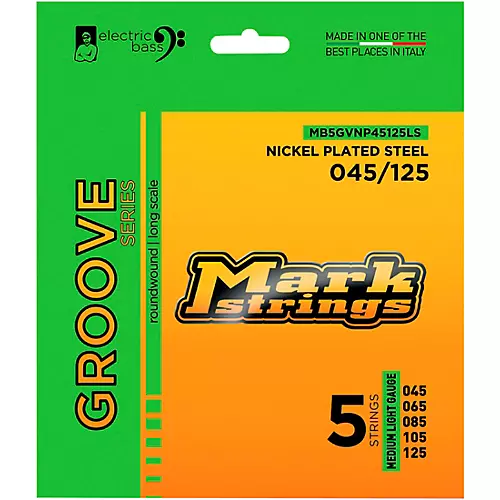 Markbass Groove Series Electric Bass Nickel Plated Steel Strings (40 - 120) Light Gauge - musicians--Friend