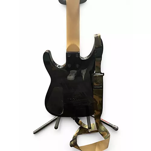 Used 2020s Jackson JS22-7 Dinky 7 String Black Solid Body Electric Guitar Black - musicians--Friend