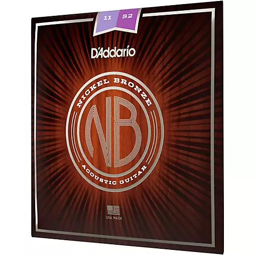 D'Addario NB1152 Nickel Bronze Custom Light Acoustic Strings - musicians--Friend