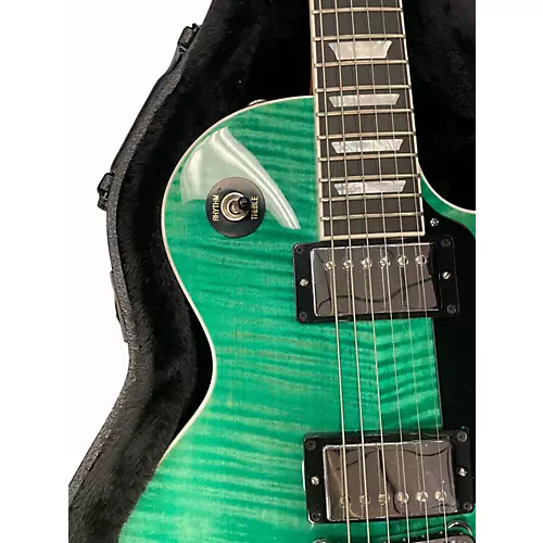 Used Gibson Les Paul Modern Green Solid Body Electric Guitar Green - musicians--Friend
