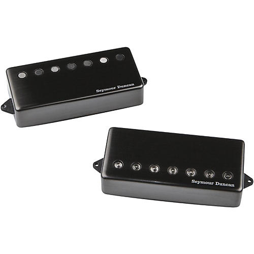 Seymour Duncan Jeff Loomis Blackouts 7-String Humbucker Guitar Pickup Set with Passive Mounts Black - musicians--Friend