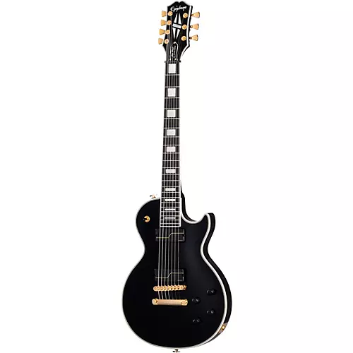 Epiphone Matt Heafy Les Paul Custom Origins 7-String Electric Guitar Ebony - musicians--Friend