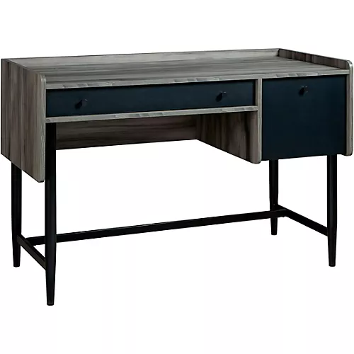 SAUDER WOODWORKING CO. Modern Home Office Workstation for Recording and Content Creation Jet Acacia - musicians--Friend
