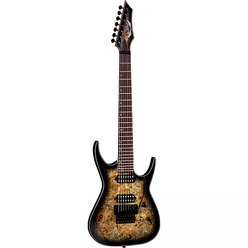 Dean Exile Select 7-String Electric Guitar Natural Black Burst - musicians--Friend