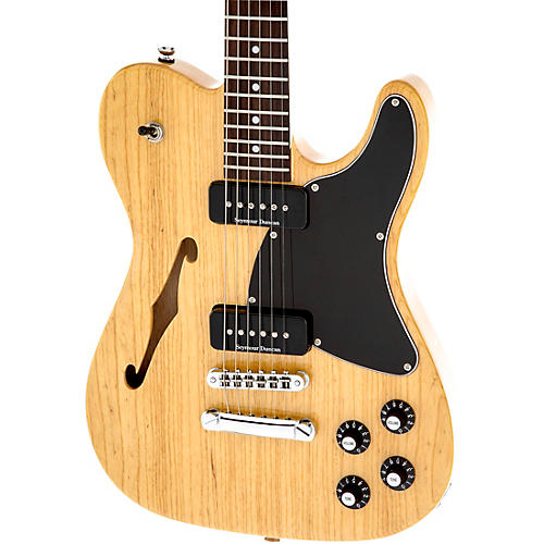 Fender Jim Adkins JA-90 Telecaster Thinline Electric Guitar Arctic White - musicians--Friend