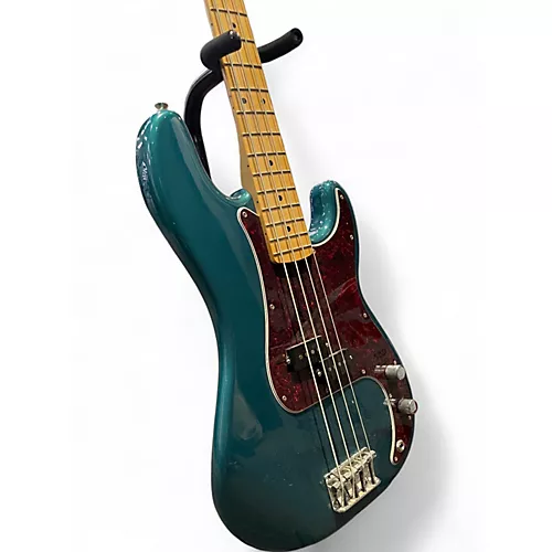 Used 2021 Fender 75th Anniversary Precision Bass TEAL Electric Bass Guitar TEAL - musicians--Friend