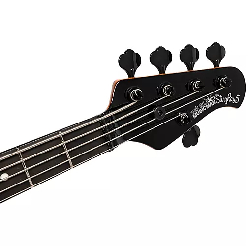 Ernie Ball Music Man StingRay5 Special H 5-String Electric Bass Guitar Black and Chrome - musicians--Friend