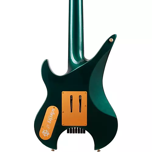 Schecter Guitar Research Synyster Gates Custom 7-String TR Headless Electric Guitar Oak Green Metallic - musicians--Friend