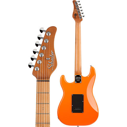 Schecter Guitar Research Nick Johnston Traditional S/S/S 6-String Electric Guitar Atomic Orange - musicians--Friend