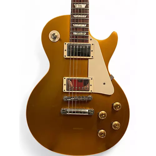 Used Gibson LPR7 1957 Les Paul Reissue Historic Edition Gold Top Solid Body Electric Guitar Gold Top - musicians--Friend