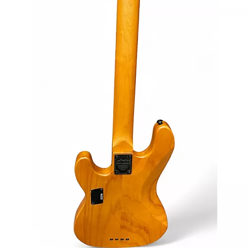 Used Schecter Guitar Research Model T Natural Electric Bass Guitar Natural - musicians--Friend