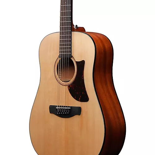 Ibanez AAD1012E Advanced 12-String Sitka Spruce-Okoume Dreadnought Acoustic-Electric Guitar Natural - musicians--Friend