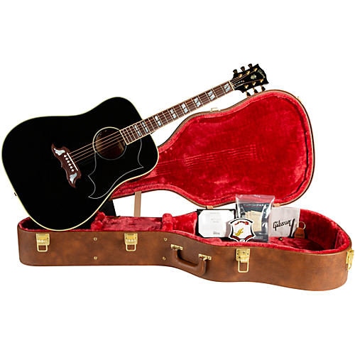 Gibson Elvis Dove Acoustic-Electric Guitar Ebony - musicians--Friend