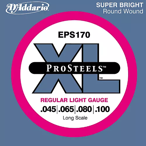 D'Addario ProSteels EPS170 Regular Light Long Scale Bass Strings - musicians--Friend