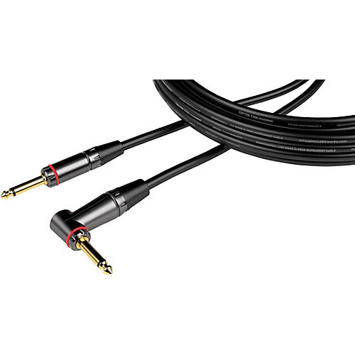 GATOR CABLEWORKS Headliner Series Straight to RA Instrument Cable 10 ft. Black - musicians--Friend