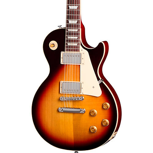 Gibson Les Paul Standard '50s Plain Top Limited-Edition Electric Guitar Washed Cherry Sunburst - musicians--Friend