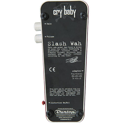 Dunlop SW95 Slash Cry Baby Wah Pedal - musicians--Friend