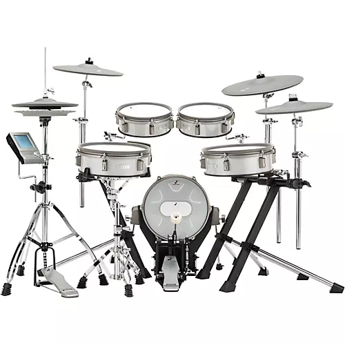 EFNOTE 3B Acoustic Designed Electronic Drum Set White Sparkle - musicians--Friend