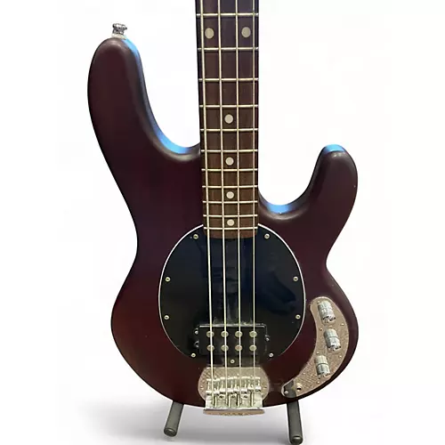 Used Sterling by Music Man Sub 4 Burgundy Electric Bass Guitar Burgundy - musicians--Friend