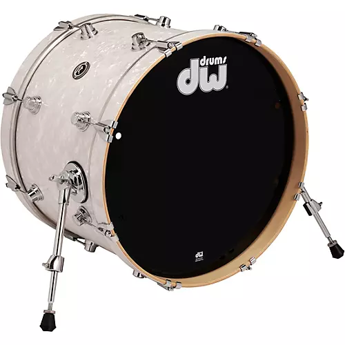 DW DWe Wireless Acoustic/Electronic Convertible Bass Drum 20 x 14 in. Finish Ply White Marine Pearl - musicians--Friend