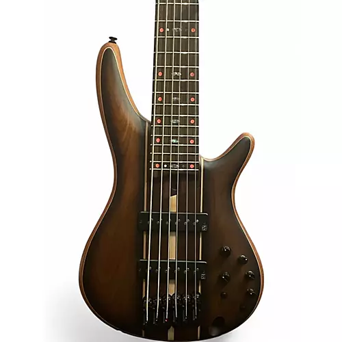 Used Ibanez SR1356B Brown Electric Bass Guitar Brown - musicians--Friend