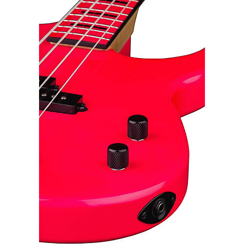 Dean Custom Zone 4-String Bass Guitar Fluorescent Pink - musicians--Friend