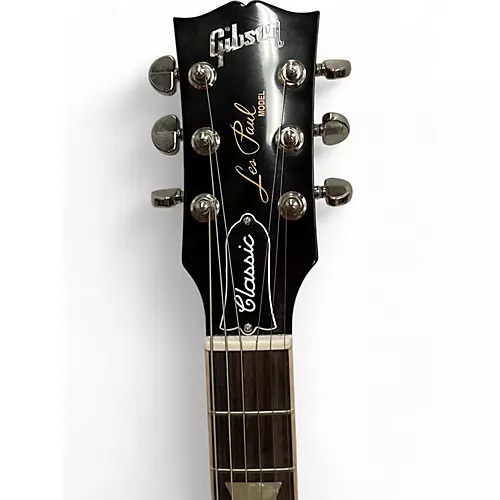 Used 2021 Gibson Les Paul Classic Trans Cherry Solid Body Electric Guitar Trans Cherry - musicians--Friend