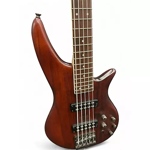 Used Jackson JS3V Concert 5 String Walnut Stain Electric Bass Guitar Walnut Stain - musicians--Friend