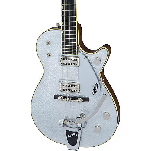 Gretsch Guitars CaseG6129T-59 Vintage Select 59 Silver Jet with Bigsby Silver Sparkle - musicians--Friend