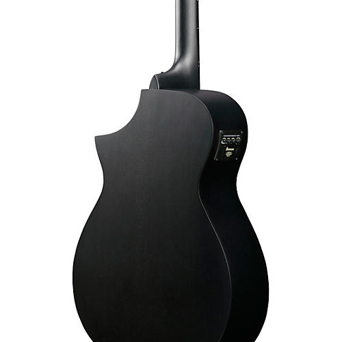 Ibanez AEWC621 Auditorium Acoustic-Electric Guitar Blackout Flat - musicians--Friend