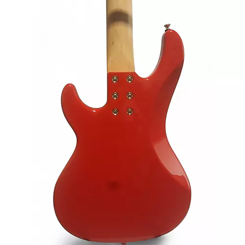 Used G&L kiloton 5 Red Electric Bass Guitar Red - musicians--Friend