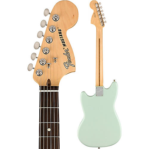 Fender American Performer Mustang Rosewood Fingerboard Electric Guitar Satin Sonic Blue - musicians--Friend