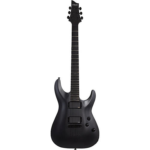 Schecter Guitar Research C-1 Platinum Blackout Electric Guitar Satin Black - musicians--Friend