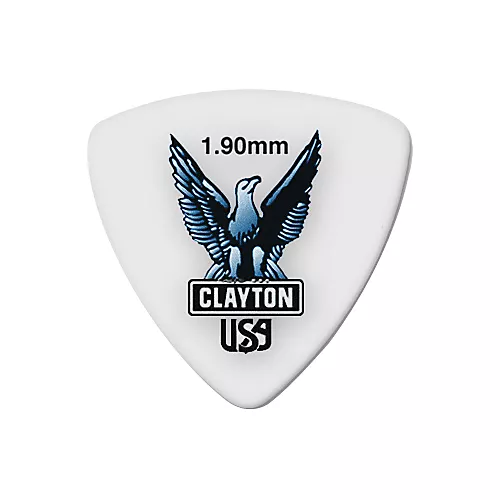 Clayton Acetal Rounded Triangle Guitar Picks 1.26 mm 1 Dozen - musicians--Friend