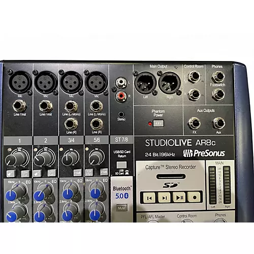 Used PreSonus STUDIOLIVE AR8C Powered Mixer - musicians--Friend