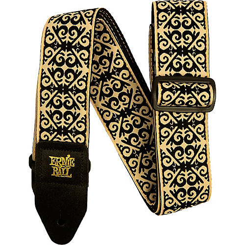 Ernie Ball Jacquard Polypro Guitar Strap Vanilla Rose - musicians--Friend