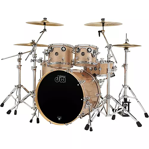 DW 5-Piece Performance Series Shell Pack with 22 in. Bass Drum and Snare Bermuda Sparkle - musicians--Friend