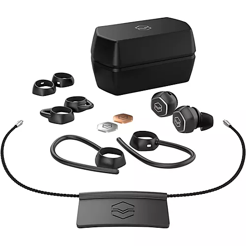 Open-Box V-MODA Hexamove Pro True Wireless Earbuds Condition 1 - Mint Black - musicians--Friend