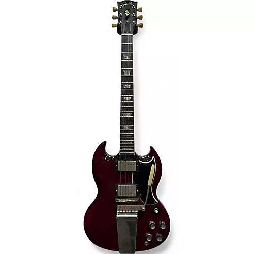 Vintage 1964 Gibson SG STANDARD W/ MAESTRO VIBRATO Cherry Solid Body Electric Guitar Cherry - musicians--Friend
