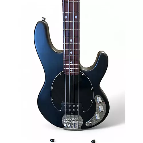 Used Sterling by Music Man Sub 4 Black Electric Bass Guitar Black - musicians--Friend
