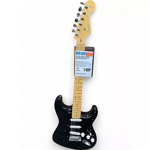 Used 2001 Fender  American Stratocaster Black Solid Body Electric Guitar Black - musicians--Friend
