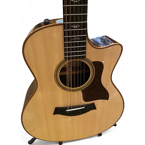 Used Taylor 756CE Natural 12 String Acoustic Electric Guitar Natural - musicians--Friend
