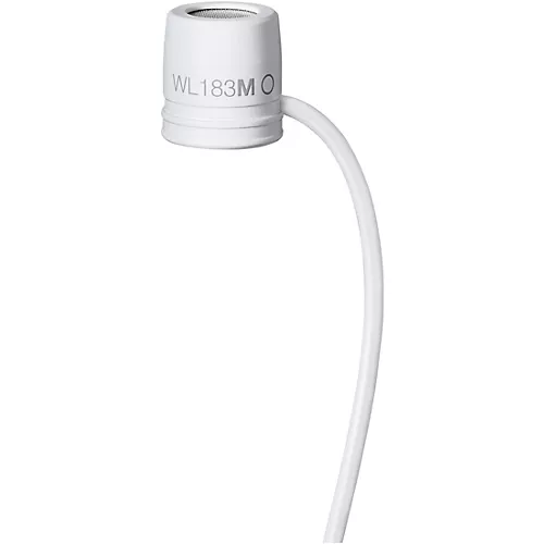 Shure WL183m Omnidirectional Condenser Lavalier With LEMO Termination White - musicians--Friend