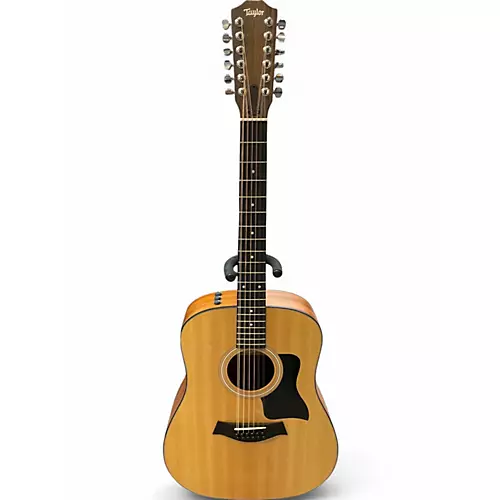 Used Taylor 150e Natural 12 String Acoustic Electric Guitar Natural - musicians--Friend