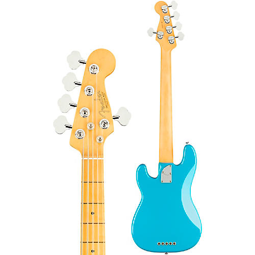 Fender American Professional II Precision Bass V Maple Fingerboard Miami Blue - musicians--Friend