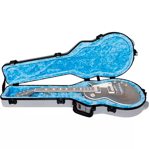 Gator Flight Pro V3 TSA Series ATA Molded Gibson Les Paul Guitar Case Gray - musicians--Friend