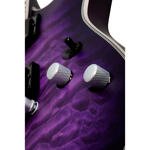 Schecter Guitar Research C-1 Platinum Electric Guitar Satin Purple Burst - musicians--Friend